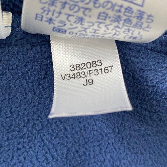 Lands' End Women's size Small 1/4 Zip Sweater Neck Pullover Fleece Top Blue - Picture 11 of 11